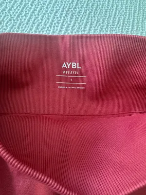 AYBL Red Biker Shorts thumbnail 4