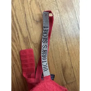 Victorias Secrets Very Sexy Embellished Strap Push-Up Bra 34D Red‎ Diamonds thumbnail 4