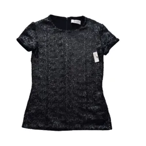 Bailey 44 Top Celebration Black Sequined Crewneck Short Sleeve Top XS NEW thumbnail 12
