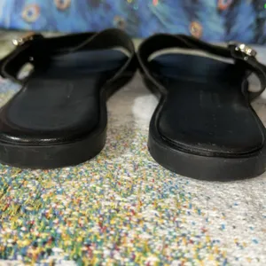 Don Uorri Size 40 Black Leather Sandals thumbnail 9