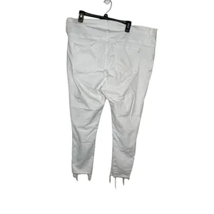 Madewell Women's Jeans‎ Ripped Skinny Cropped 9” High-Rise Denim White Size 36 thumbnail 11