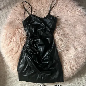 NWOT Zara Leather Dress thumbnail 5