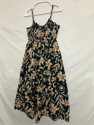 Patrons of Peace Women’s Floral Smocked Midi Dress M Excellent(A836) thumbnail 2