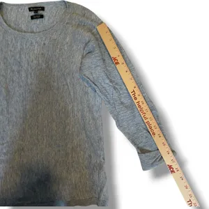 Massimo Dutti Blue Cotton Knit Sweater Women’s M Lightweight‎ Crewneck thumbnail 5