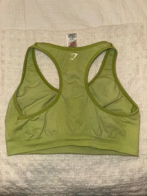 Gymshark Lime Green Sports Bra thumbnail 2