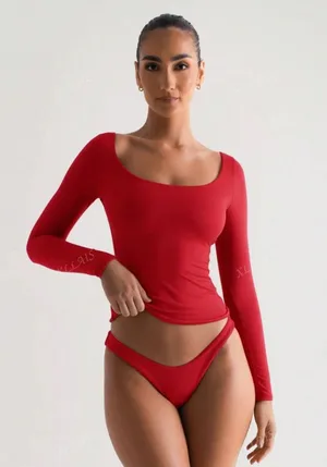SheIn Red  Top thumbnail 1
