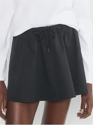 Aritzia Sunday Best Boba Skirt Black Low Rise Micro Mini Skirt Medium thumbnail 1