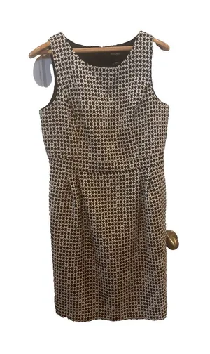 WHITE HOUSE BLACK MARKET black and white dress SZ 14 thumbnail 1
