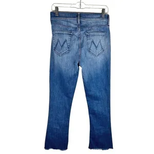 MOTHER Runaway Step Fray Jeans A Night In Havana High Rise Flare 29 thumbnail 2