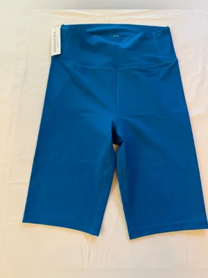 Addison Bay Waverly Biker Shorts Small Breakpoint Blue High Rise Athletic NWT thumbnail 4