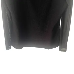 Allegra K Women's‎ Size Large Mesh Sleeves Black Whymsygoth Top thumbnail 4