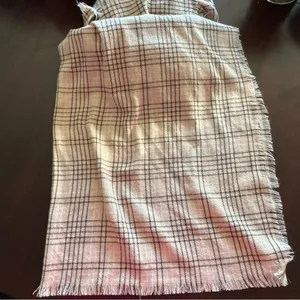 Lauren Conrad Beige Plaid Scarf thumbnail 2