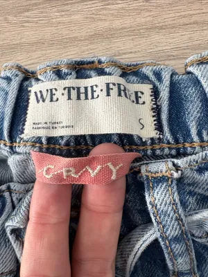 We The Free CRVY Outlaw Wide Leg Baggy Jeans Women Size Small thumbnail 6