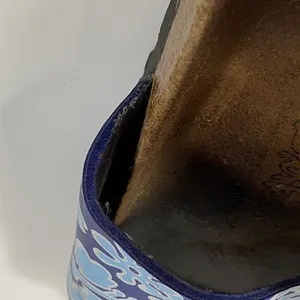 Birkis by Birkenstock Slide Sandals Blue Flower‎ Womens Size 38 Narrow W7 thumbnail 8