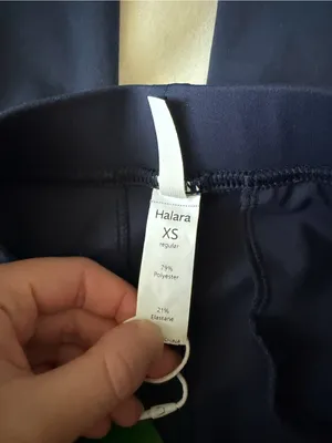 NWT HALARA Navy Wide-Leg Trousers thumbnail 4