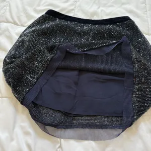 Free‎ People Mini Skirt Womens 6 Bodycon Wild Child Slate Blue Sequin Mesh thumbnail 6