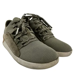 Sorel Out 'N About Plus Sneakers Shoes Suede Lace Up Ankle Comfort Sage Green 8 thumbnail 2