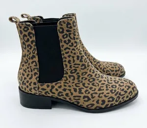 Kenneth Cole Reaction Salt Chelsea Boots Leopard Print Leather Size 8 thumbnail 1
