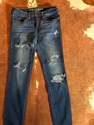 American Eagle super super stretch jegging skinny jeans size 6 regular thumbnail 2