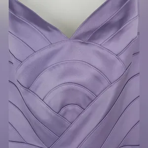 Papell Boutique Evening V-Neck Halter Prom Pencil Dress Lavender Size‎ 10 thumbnail 3