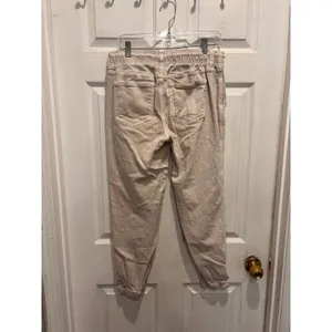 American Eagle Women 8 Regular Khaki Tan Elastic Waist Drawstring Jogger Pants thumbnail 4
