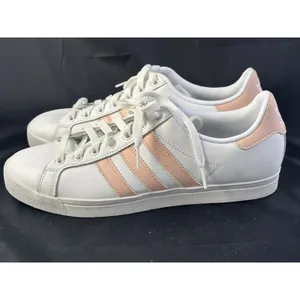 ADIDAS Cloudfoam Womens Low Top Lace-Up Sneakers White Pink Size 8.5-011001-EUC thumbnail 2