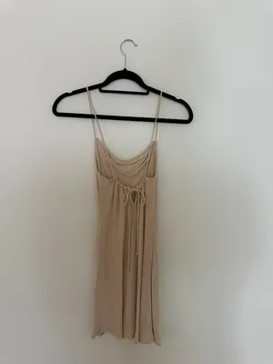 Petal & Pup Beige Strappy Mini Dress thumbnail 2