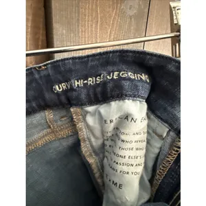 American Eagle‎ AE Next Level Stretch Curvy High Rise Jegging Dark Wash Size 0 thumbnail 7