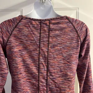 Lululemon Athletica Heather Purple Scoop Neck Long Sleeve Thumb Hole Top- Sz 10 thumbnail 9