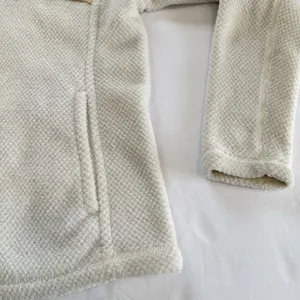 Patagonia Re Tool Ivory Cream Snap‎ Pullover Fleece Fuzzy Jacket Size MEDIUM thumbnail 6
