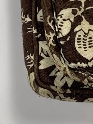 Vera Bradley Mini Hipster Crossbody Brown Imperial Toile Retired Quilted Bag thumbnail 9