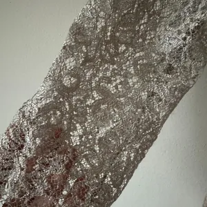 Shoshanna Lace 3/4 sleeve, light pink/silver dress - Size 6 thumbnail 3