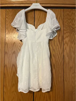 Selfie Leslie White Mini Dress thumbnail 4