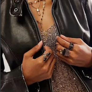 Free People Rhapsody Rings Set Size 5-8 NWOT Gold thumbnail 3