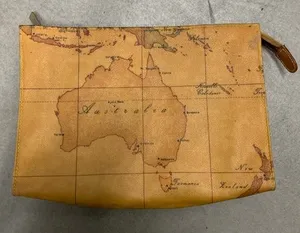 1' Classe Alviero Martini | Australia Classe Geo Cotton Leather Clutch Pouch‎ thumbnail 1