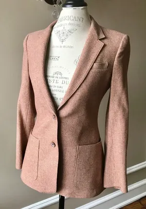 SUR for Her Jacket Blazer 100% Wool No Tags Fits Like a Sz Small thumbnail 1