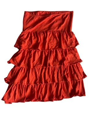 Old Navy Women's Strapless Ruffled Layers Tiered Dress thumbnail 2
