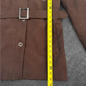 Brown Suede Belted Emporio Jacket Size M thumbnail 5