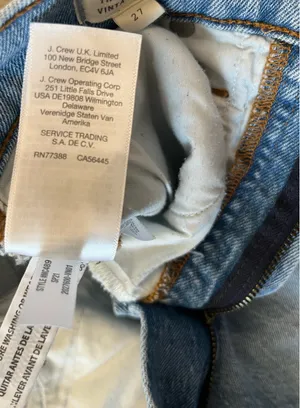 Madewell The Perfect Vintage Jeans Straight High-Rise Leg 27 thumbnail 10