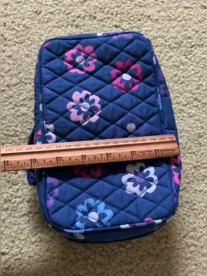 VERA BRADLEY Quilted Floral Double-Zip Cosmetic Case 💄🪮 thumbnail 8