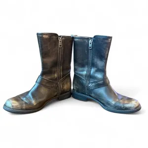 Timberland Savin Hill Mid Black Leather Moto Engineer Boots Women’s Size 7.5 thumbnail 7