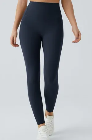 Halara H37.- SoCinched High Waisted Tummy Control Pocket Shaping Training Leggings. thumbnail 1