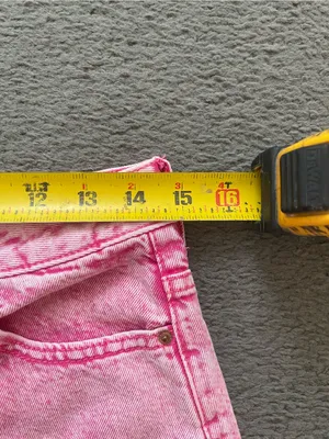PacSun Pink High-Rise festival Denim Cutoff Shorts thumbnail 6