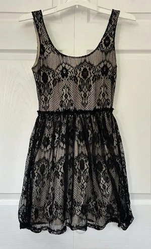 VTG Wet Seal‎ Mini Babydoll Womens Small Dark Fairy 90s Y2K Whimsigoth 2000s Tan thumbnail 1