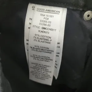 Good American good waist crop black skinny jeans sz 00/24 thumbnail 11