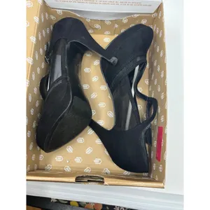 Call It Spring Cadorella Suede Mesh T-Strap Platform Stiletto Heels Women 9 Blac thumbnail 11