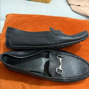 Black Leather Loafers Size 8.5 thumbnail 4