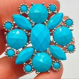 Aldo Turquoise Statement Southwest Ring size 7‎ thumbnail 3