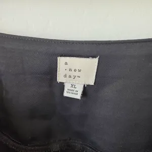 Black Satin Slip Maxi Dress Slit Empire Waist Formal Black Tie Cocktail XL thumbnail 6