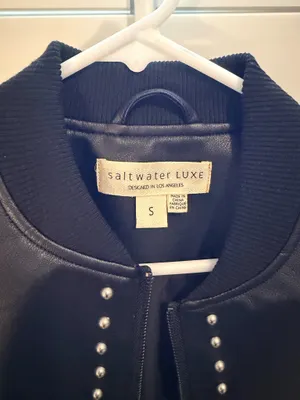 Saltwater Luxe Leather Studded Jacket thumbnail 3
